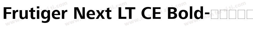 Frutiger Next LT CE Bold字体转换